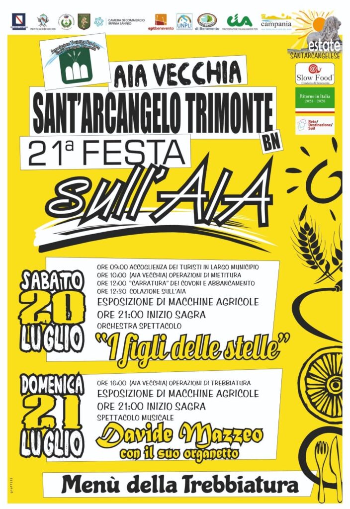 20/21 LUGLIO – FESTA SULL’AIA