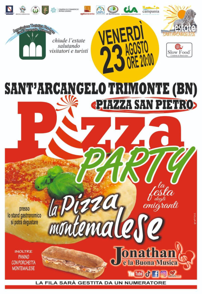 23 AGOSTO – PIZZA PARTY