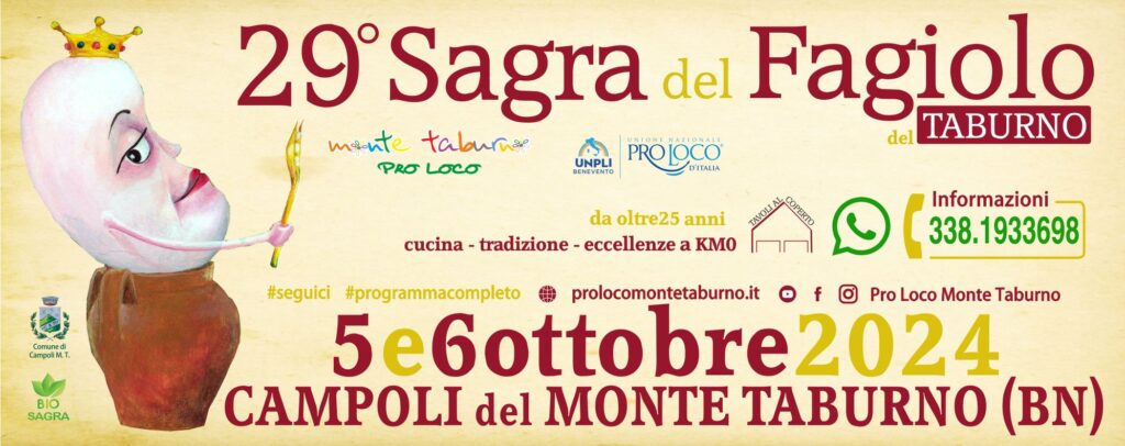 5/6 OTTOBRE – SAGRA DEL FAGIOLO DEL TABURNO