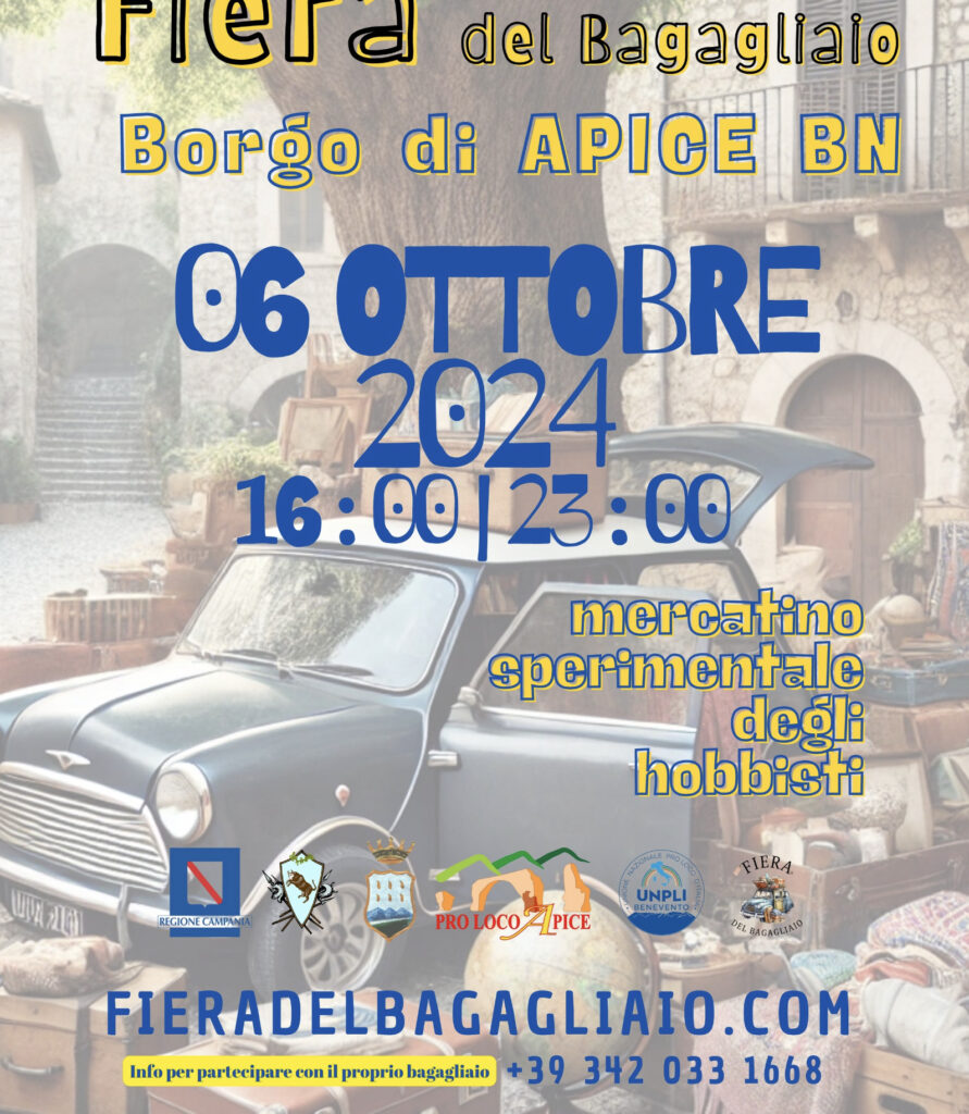 6 OTTOBRE – MERCATINO SPERIMENTALE DEGLI HOBBISTI